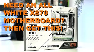 An Affordable AllWhite X870 Motherboard that Performs  ASRock X870 Steel Legend WiFi [upl. by Tnaryb]