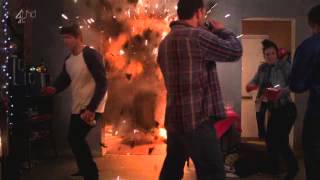 Hollyoaks Stes flat explodes [upl. by Ranzini]