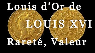 Louis dOr de Louis XVI  Rareté Prix Valeur [upl. by Annaek]