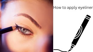 how to apply eyeliner  eyeliner tutorial  eyeliner lgany Ka trika  MariaAsghariw9vs [upl. by Birkett754]