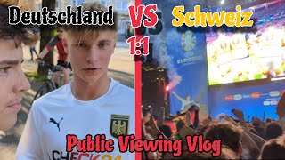 Hamburg Public Viewing Vlog⚽  🇩🇪Deutschland  Schweiz🇨🇭  Krasse Stimmung🔥 Die Ferlas [upl. by Simmonds]