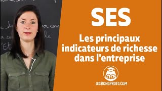 Les principaux indicateurs de richesse dans lentreprise  SES  2de  Les Bons Profs [upl. by Ecnedurp14]