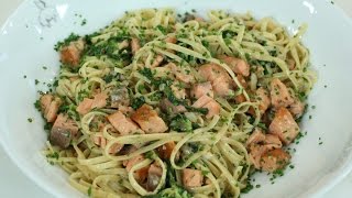 ROBINFOOD  Pasta con salmón receta exprés [upl. by Nnyrat508]