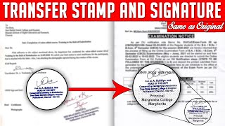 How to Copy and Paste stamp and signature like Original Step by Step Tutorialin HindiRR [upl. by Ophelia]