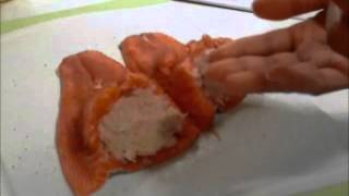 how to make stuff salmon with crab meat [upl. by Pytlik162]