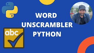 Make a Word Unscrambler  Spelling game in Python [upl. by Alleul628]