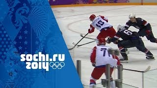 Ice Hockey  Mens Group A  USA v Russia  Sochi 2014 Winter Olympics [upl. by Anitsuj]