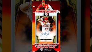 🔥 HUGE PULL ALERT We hit a stunning Orange Auto of Mike Trout numbered to 5 from Five Star ⚾️ [upl. by Adlin]