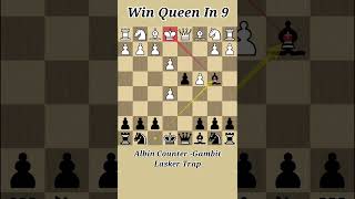 Albin Counter Gambit Lasker Trap shorts chess chessshorts [upl. by Gitt]