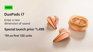 Mivi Duopods I7  TWS Earbuds  13mm Drivers  3D Sound  Low Latency  Features  Price [upl. by Aleihs]