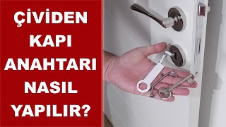 Oda kapısı anahtarı basitçe nasıl yapılır [upl. by Kajdan]