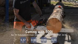 Husqvarna 572XP vs Stihl 500i [upl. by Atteuqihc]