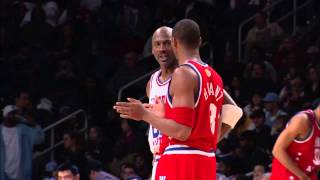 Kobe Bryant and Michael Jordan Trash Talking at 2003 AllStar Game [upl. by Breskin149]