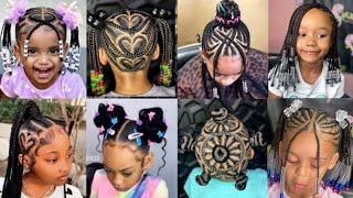 2023 Cute Kids Back To School Braids Hairstyles With Beads  Cute 🎀🥰🥰 [upl. by Chally]