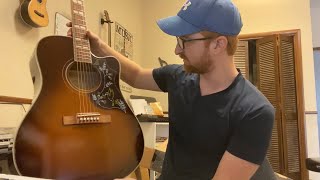 Epiphone Hummingbird Pro Acoustic Electric Guitar Review Unboxing [upl. by Catriona]