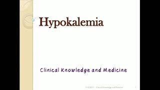 HYPOKALEMIA  CAUSES CLINICAL FEATURES COMPLICATIONS [upl. by Acinomahs]