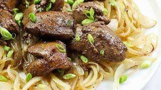 Delicious Chicken Livers amp Onions  SO EASY [upl. by Shirley]