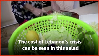 Humble fattoush salad shows cost of Lebanons crisis at Ramadan [upl. by Smart257]