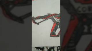 Cobra MP40 Drawing Realistic shorts shortsvideo drawing [upl. by Maje]