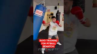 Rayo Valenzuela UNLEASHING for Pitbull Cruz rematch on heavy bag [upl. by Ephrayim]