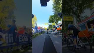 European Junior Cycling Tour Assen Stage 2 Crash… Chasing… finished 12 in the bunch sprint [upl. by Gordan]