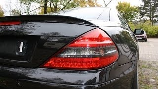 Mercedes R230 SL 55 AMG Action amp Sound Exhaust SL65 V8 Prior [upl. by Kippy]