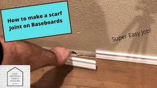 How To Splice Baseboards Using a Scarf Joint [upl. by Iphigeniah]