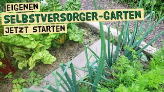 Eigenen Gemüsegarten anlegen und im selben Jahr ernten  Gartenplanung für Selbstversorgung [upl. by Zorah24]