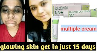 glycol 6 cream for CLEAR SKIN glyco 6 cream kese use kareGA6 pigmentation black spot  benefits [upl. by Libbi]