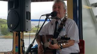 Folksy Gerry singing quotFiddlers Greenquot on Donegal Bay [upl. by Aicirtac]