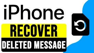 How to RECOVER DELETED MESSAGE on an IPhone 2024  Retrieve Deleted IPhone Messages [upl. by Shandy673]