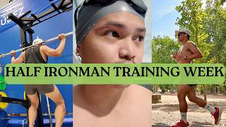 HALF IRONMAN TRAINING unfiltered  Ironman 703 full training week [upl. by Kristo]