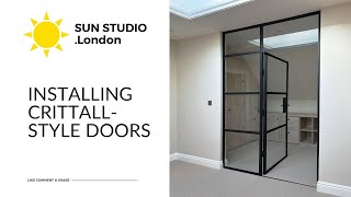 HOW TO Install Crittall Doors  SUN STUDIO London [upl. by Obellia]