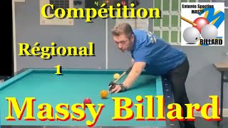 Billard Français à Massy 91 Tournois Régional 1 2024 [upl. by Eteragram]