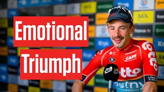 Victor Campenaerts  Tears Of Triumph In Tour de France 2024 Win [upl. by Gentille]