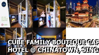 CUBE Family Boutique Capsule Hotel  Chinatown Singapore Singapore [upl. by Anilra993]