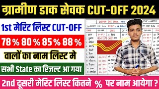 India Post GDS 2nd Merit List Cut Off 2024  GDS 2nd Merit List 2024 Kab Aayegi  GDS Result 2024 [upl. by Swarts]