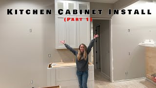 Kitchen Cabinet Installation Part 1 [upl. by Nageem]