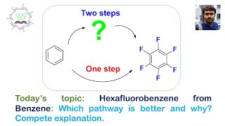 Hexafluorobenzene C6F6 from Benzene by Dr Tanmoy Biswas [upl. by Neerroc]