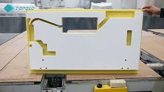 Highprecision CNC processes PU foam sandwich panels with complex shapes [upl. by Aned643]