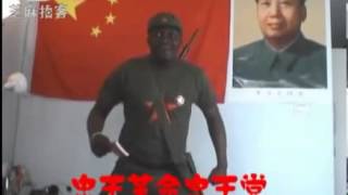 blackman singing chinese red songs [upl. by Niobe]