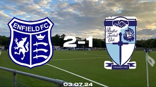 FIRST GAME OF NEW SEASON DOMINANT ENFIELD TAKE THE WIN  Enfield FC vs Benfleet FC highlights [upl. by Anilatsyrc]