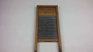 Vintage Busy Bee Number 16 Double Sided Washboard [upl. by Richards181]