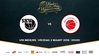 Finale BVV2018 U19 Meisjes BBC SintKatelijneWaver vs Declerq Stortbeton Waregem Q3Q4 [upl. by Allmon]