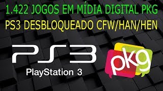 Jogos em MÍDIA DIGITAL PKG para PS3 DESBLOQUEADO CFWHANHEN  1422 títulos [upl. by Oinigih249]