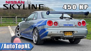 Nissan Skyline R34 PAUL WALKER TRIBUTE REVIEW on AUTOBAHN by AutoTopNL [upl. by Hollah]