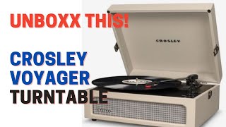 Crosley Voyager Turntable Unboxing [upl. by Aizan]