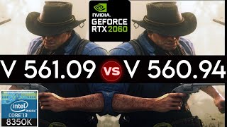 Nvidia Drivers V 56109 vs V 56094  Drivers Comparison  RTX 2060  I3 8350K [upl. by Crescin]