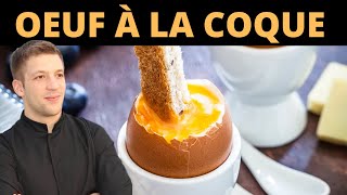 Comment faire un OEUF À LA COQUE en 3 minutes [upl. by Nnhoj879]