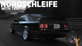 411BHP Nissan Skyline R31 GTSR  SUNDAY DRIVE at Nordschleife  PS5  GT7  Steering Wheel 4K🔥 [upl. by Gerc815]